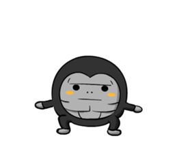 Moves gorilla sticker #11844298
