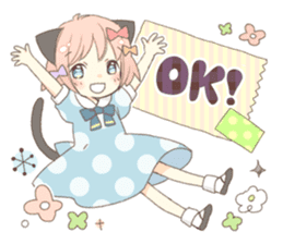 Cat ear girl Necoco part 5 sticker #11844734