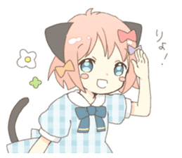 Cat ear girl Necoco part 5 sticker #11844735