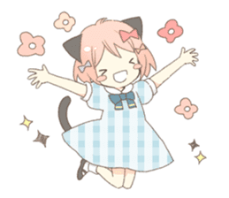 Cat ear girl Necoco part 5 sticker #11844742