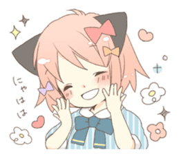 Cat ear girl Necoco part 5 sticker #11844743