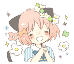 Cat ear girl Necoco part 5 sticker #11844744