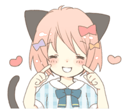 Cat ear girl Necoco part 5 sticker #11844746