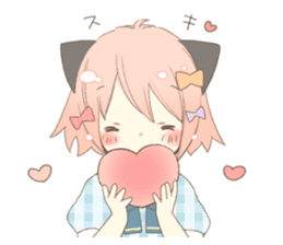 Cat ear girl Necoco part 5 sticker #11844747