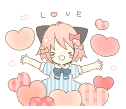 Cat ear girl Necoco part 5 sticker #11844748