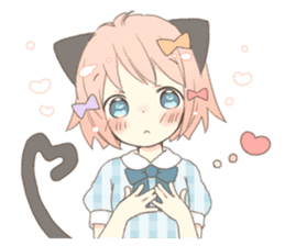 Cat ear girl Necoco part 5 sticker #11844750