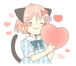 Cat ear girl Necoco part 5 sticker #11844751