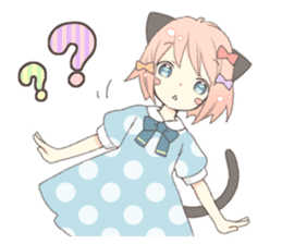 Cat ear girl Necoco part 5 sticker #11844755