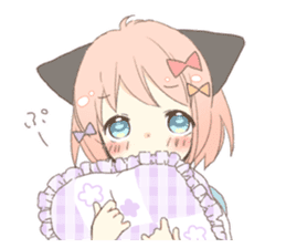 Cat ear girl Necoco part 5 sticker #11844756