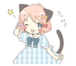 Cat ear girl Necoco part 5 sticker #11844757