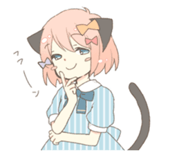 Cat ear girl Necoco part 5 sticker #11844758
