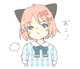 Cat ear girl Necoco part 5 sticker #11844759