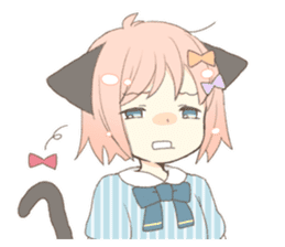 Cat ear girl Necoco part 5 sticker #11844760