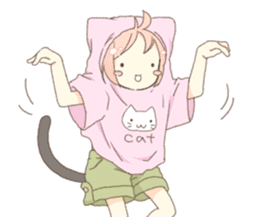 Cat ear girl Necoco part 5 sticker #11844763