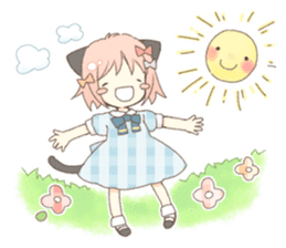 Cat ear girl Necoco part 5 sticker #11844766
