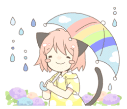Cat ear girl Necoco part 5 sticker #11844767