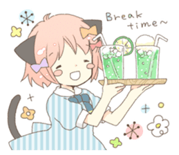 Cat ear girl Necoco part 5 sticker #11844768