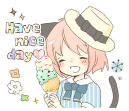 Cat ear girl Necoco part 5 sticker #11844771