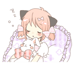 Cat ear girl Necoco part 5 sticker #11844772