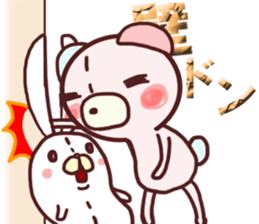Child bear and Usagin 02 sticker #11845366