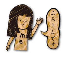 polite expression scrapbook sticker #11845456