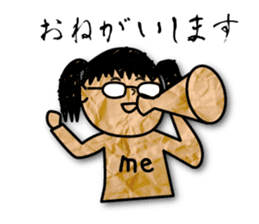 polite expression scrapbook sticker #11845463