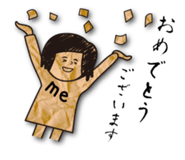 polite expression scrapbook sticker #11845482