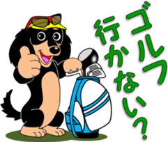 Invitation of miniature dachshund sticker #11846090