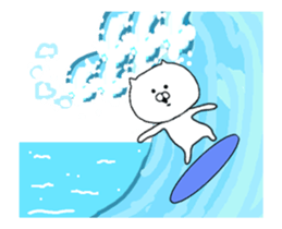 Summer Sticker of cat sticker #11846268