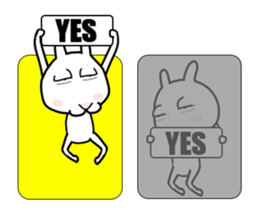 Rabbit of Big Eyelids Animation sticker #11846567