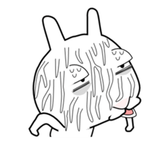 Rabbit of Big Eyelids Animation sticker #11846569