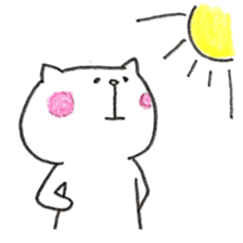 Pudding face cat sticker #11846695