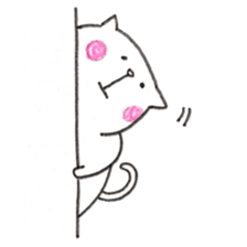 Pudding face cat sticker #11846696