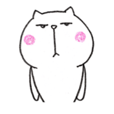 Pudding face cat sticker #11846699