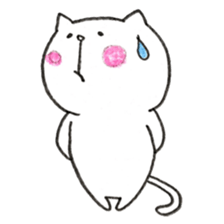 Pudding face cat sticker #11846707