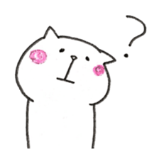 Pudding face cat sticker #11846710