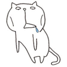 Pudding face cat sticker #11846711