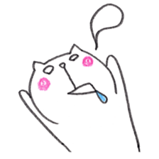 Pudding face cat sticker #11846712