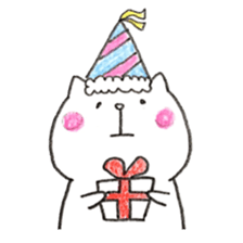 Pudding face cat sticker #11846714