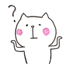 Pudding face cat sticker #11846722