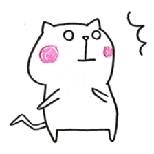 Pudding face cat sticker #11846723