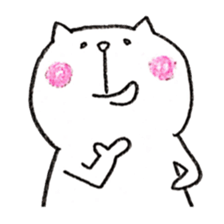 Pudding face cat sticker #11846726