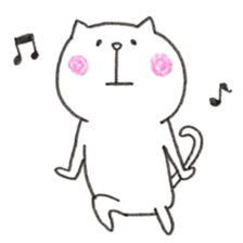 Pudding face cat sticker #11846727