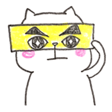 Pudding face cat sticker #11846731