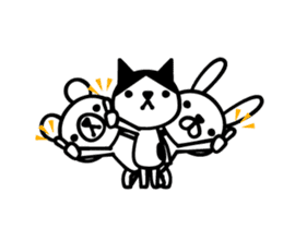 Greetings cat and animals(Animation) sticker #11847157