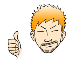 Move! A mustached person sticker #11848979