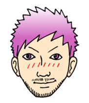 Move! A mustached person sticker #11848993