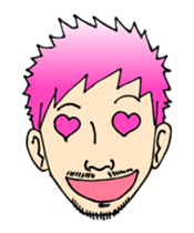 Move! A mustached person sticker #11848994