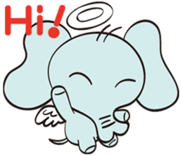 Angel of the Elephant sticker #11849052