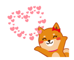 It moves! Shiba dog "MUSASHI" sticker #11849171